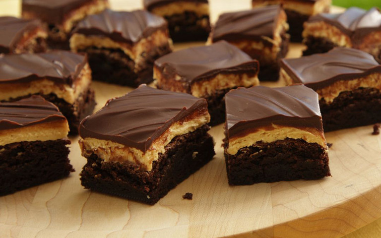 Gluten Free Peanut Butter Truffle Brownies