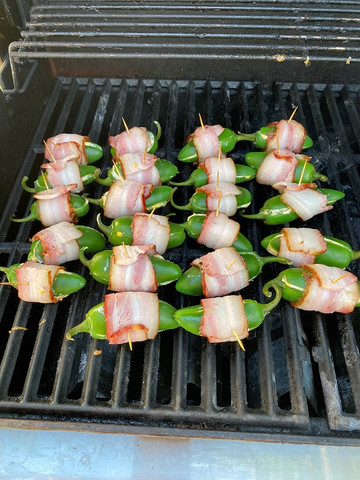 Bacon Wrapped Suffed Jalapenos