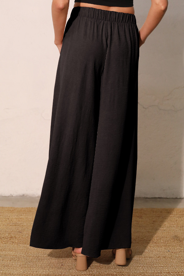 Matte Crepe Extra Wide Leg Pants | Tyche Wholesale
