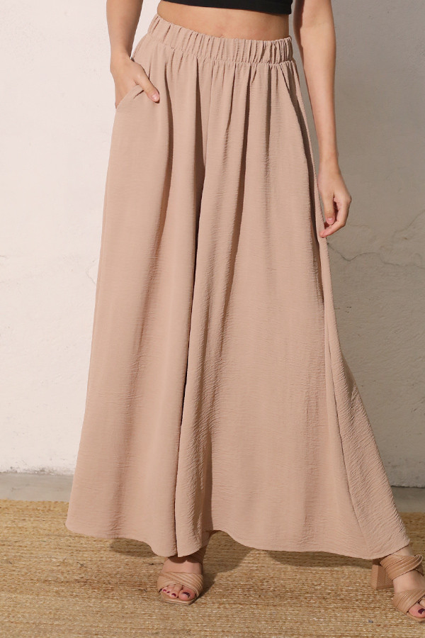 Matte Crepe Extra Wide Leg Pants | Tyche Wholesale