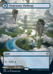 Clearwater Pathway - Zendikar Rising Borderless - Battle Wizards Online