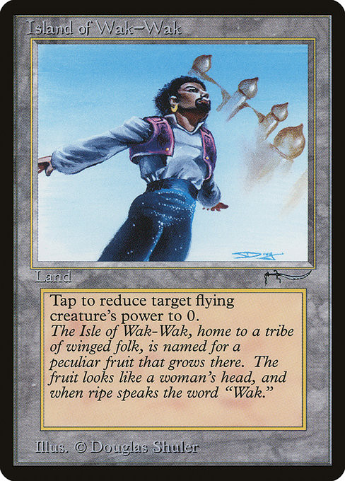 【MTG】 of Wak-Wak (MP) Island of Wak-Wak - Arabian Nights - Battle Wizards Online
