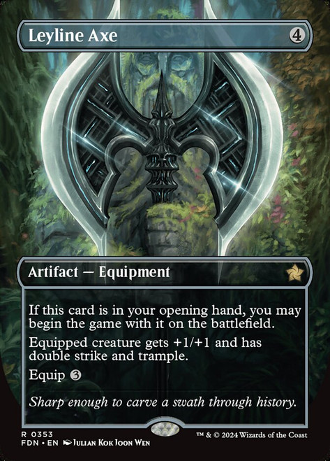 Leyline Axe - Foundations: Borderless