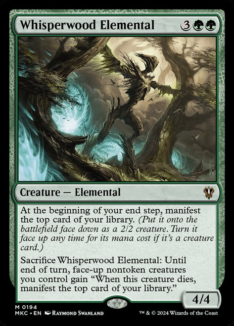 Whisperwood Elemental - Ravnica: Murders at Karlov Manor Commander Whisperwood Elemental - Ravnica: Murders at Karlov Manor Commander
