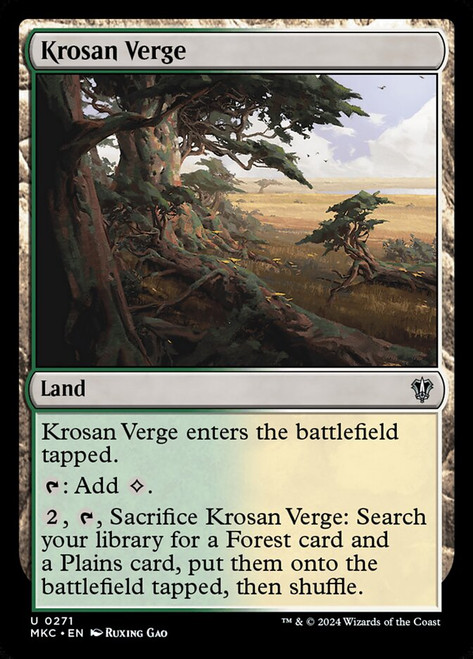 Krosan Verge - Ravnica: Murders at Karlov Manor Commander Krosan Verge - Ravnica: Murders at Karlov Manor Commander