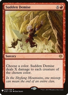 Sudden Demise - Mystery Booster