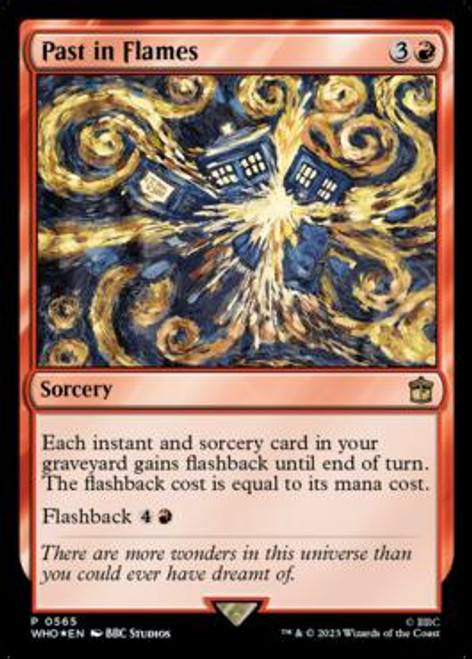 Past in Flames -  Doctor Who Launch Party Promo Foil