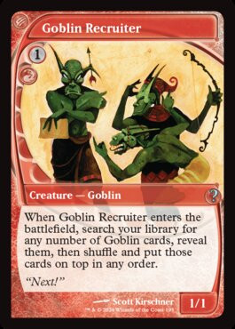 Goblin Recruiter - Futureshifted Foil  Mystery Booster 2
