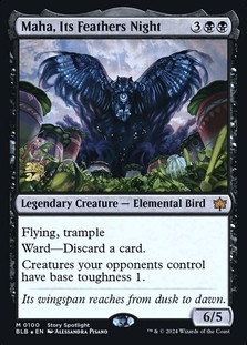 Maha, Its Feathers Night -  Bloomburrow Prerelease Foil