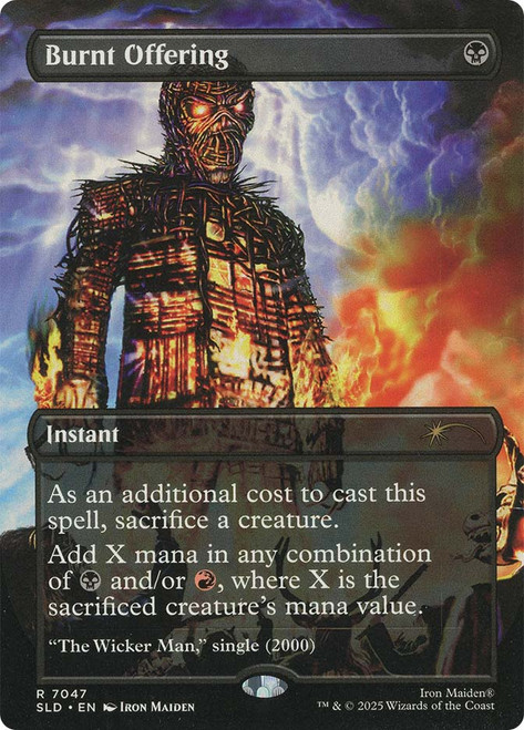 Burnt Offering - Iron Maiden Secret Lair Drop Non-foil - Borderless