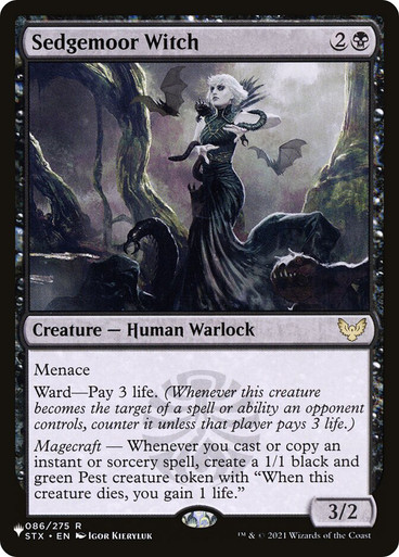Sedgemoor Witch Mystery Booster / The List Non-foil - #086