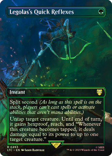 Legolas's Quick Reflexes - The Lord of the Rings Commander Foil - Borderless