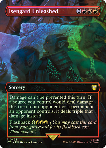 Isengard Unleashed - The Lord of the Rings Commander Foil - Borderless