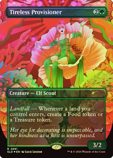 Tireless Provisioner- Secret Lair Drop Foil - Borderless - #2661