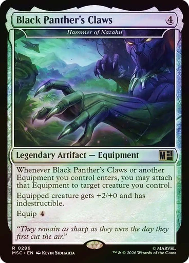 Hammer of Nazahn (Black Panther's Claws) - Marvel Super Heroes Commander Surge Foil - #286