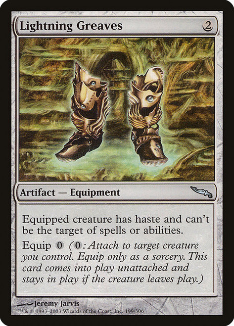 Lightning Greaves - Mirrodin (Signed)
