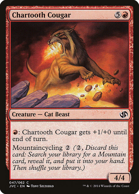 Chartooth Cougar - Duel Decks Anthology Jace vs Chandra