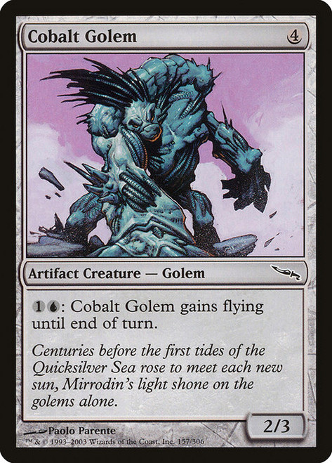 Cobalt Golem - Mirrodin