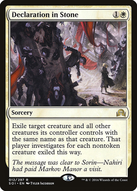 Declaration in Stone - Shadows over Innistrad