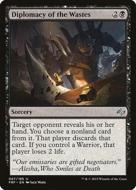 Diplomacy of the Wastes - Fate Reforged