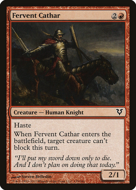 Fervent Cathar - Avacyn Restored
