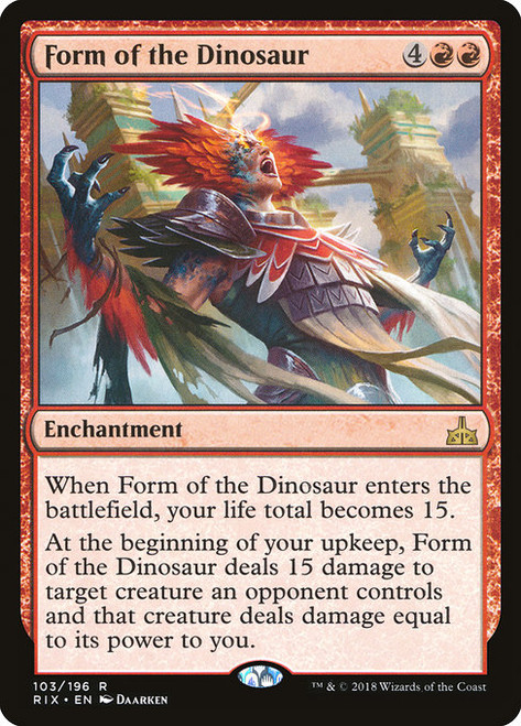 Form of the Dinosaur - Rivals of Ixalan [F]