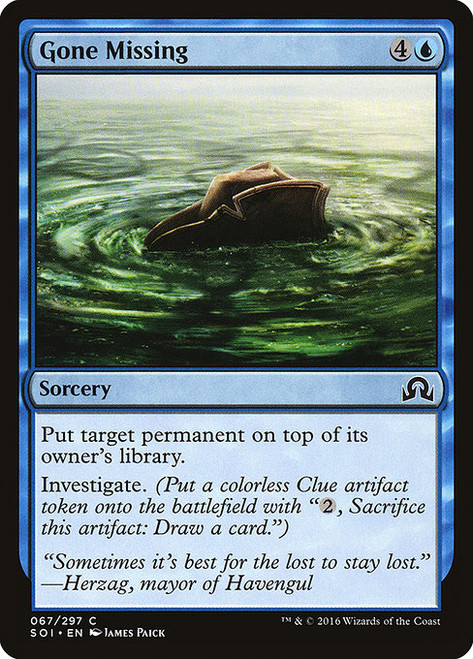 Gone Missing - Shadows over Innistrad