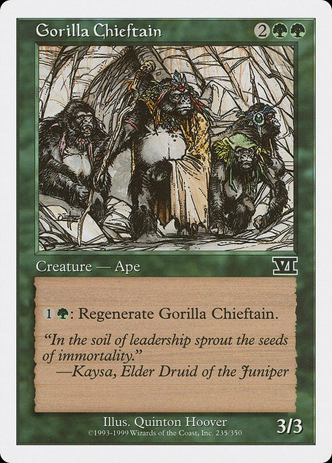 Gorilla Chieftain - 6th Edition