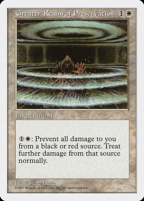 Greater Realm of Preservation - 5th Edition