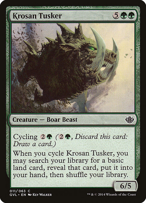 Krosan Tusker - Duel Decks Anthology Garruk vs Liliana