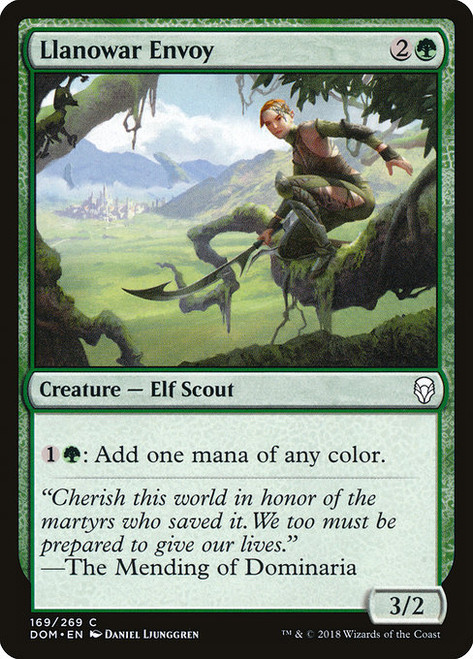 Llanowar Envoy - Dominaria [F]