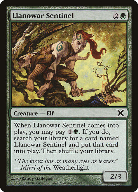 Llanowar Sentinel - 10th Edition