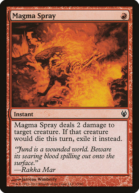 Magma Spray - Duel Decks Izzet vs Golgari