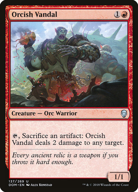 Orcish Vandal - Dominaria