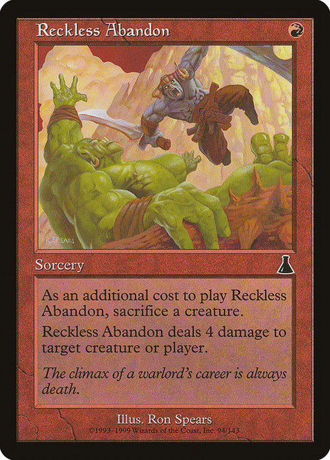 Reckless Abandon - Urzas Destiny