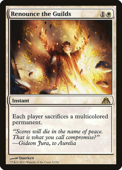 Renounce the Guilds - Dragons Maze