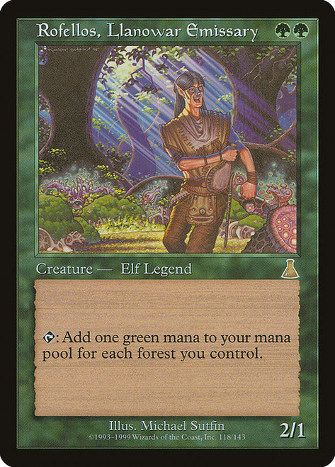 Rofellos, Llanowar Emissary - Urzas Destiny