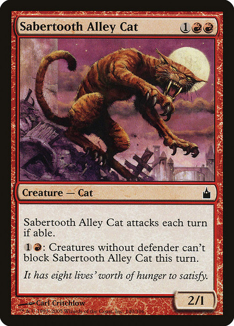 Sabertooth Alley Cat - Ravnica [F]