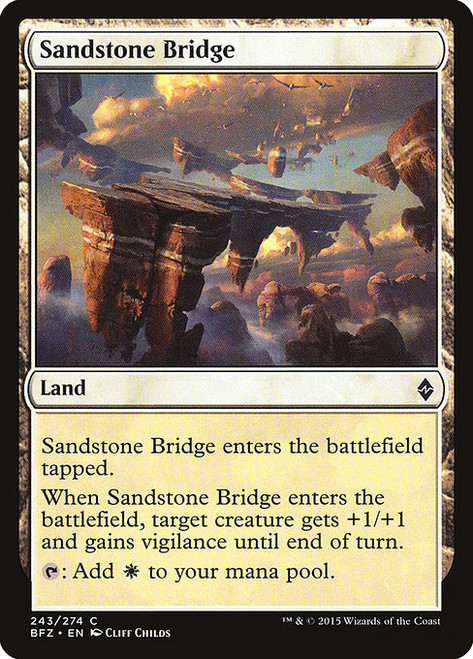 Sandstone Bridge - Battle for Zendikar [F]