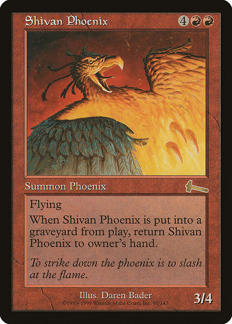 Shivan Phoenix - Urzas Legacy