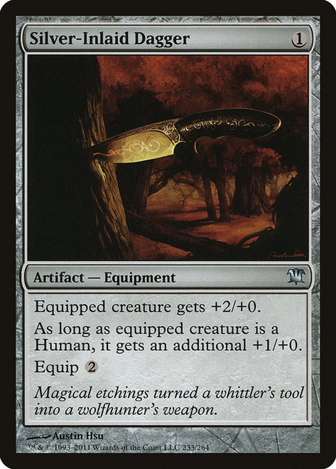 Silver-Inlaid Dagger - Innistrad [F]