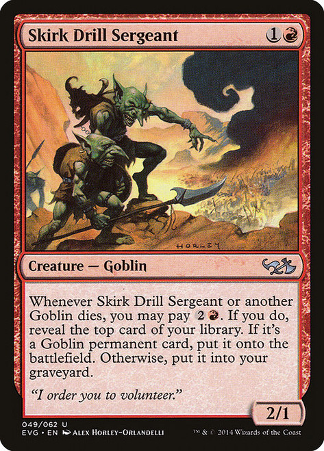 Skirk Drill Sergeant - Duel Decks Anthology Elves vs Goblins