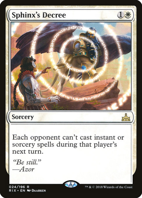 Sphinx's Decree - Rivals of Ixalan