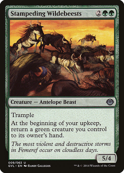 Stampeding Wildebeests - Duel Decks Anthology Garruk vs Liliana