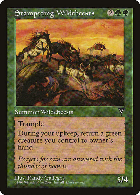 Stampeding Wildebeests - Visions