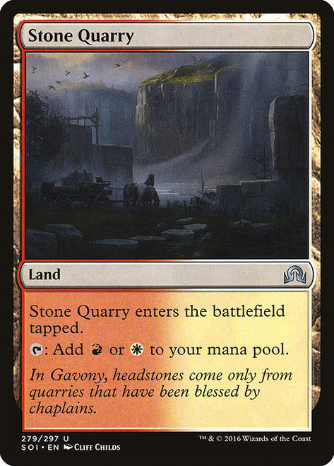 Stone Quarry - Shadows over Innistrad