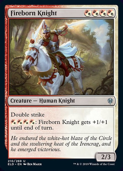 Fireborn Knight - Throne of Eldraine Fireborn Knight - Throne of Eldraine