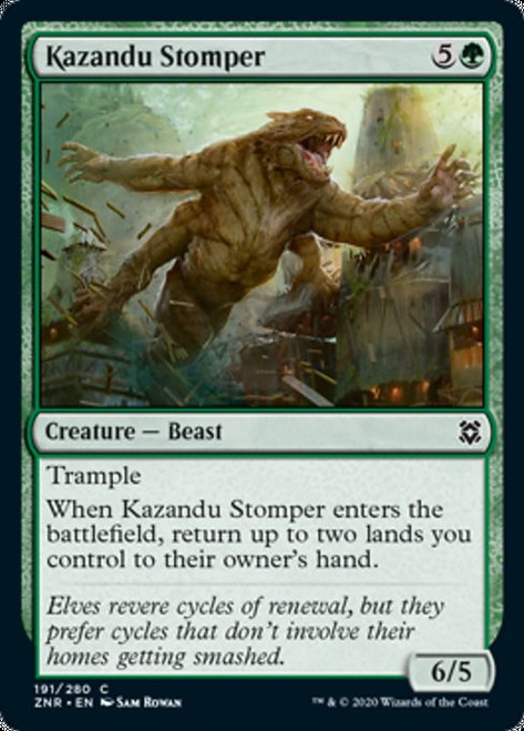 Kazandu Stomper - Zendikar Rising Kazandu Stomper - Zendikar Rising