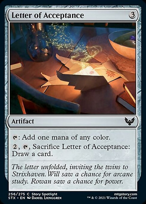 Letter of Acceptance - Strixhaven: School of Mages