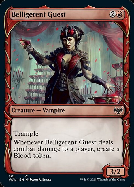Belligerent Guest - Innistrad: Crimson Vow: Showcase Belligerent Guest - Innistrad: Crimson Vow: Showcase